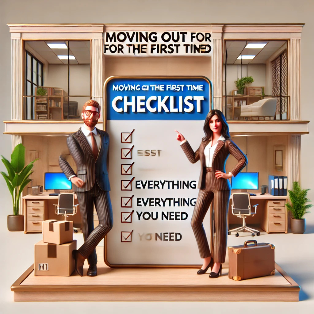 Moving out for the First Time Checklist