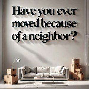 Have You Ever Moved Because of a Neighbours ?